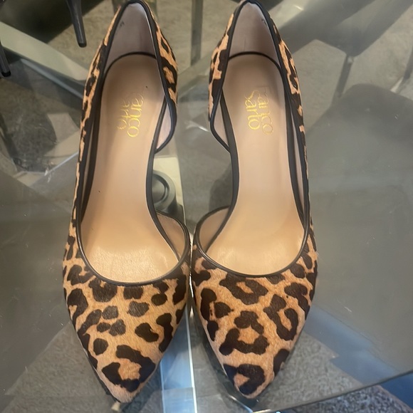 franco sarto leopard wedge